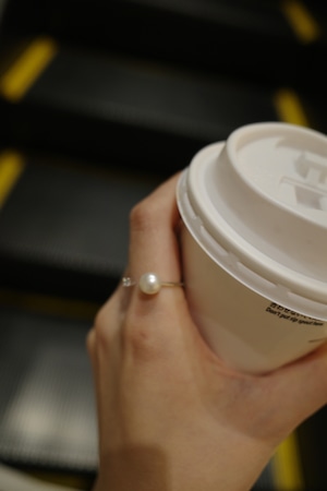 soft drop pearl ring