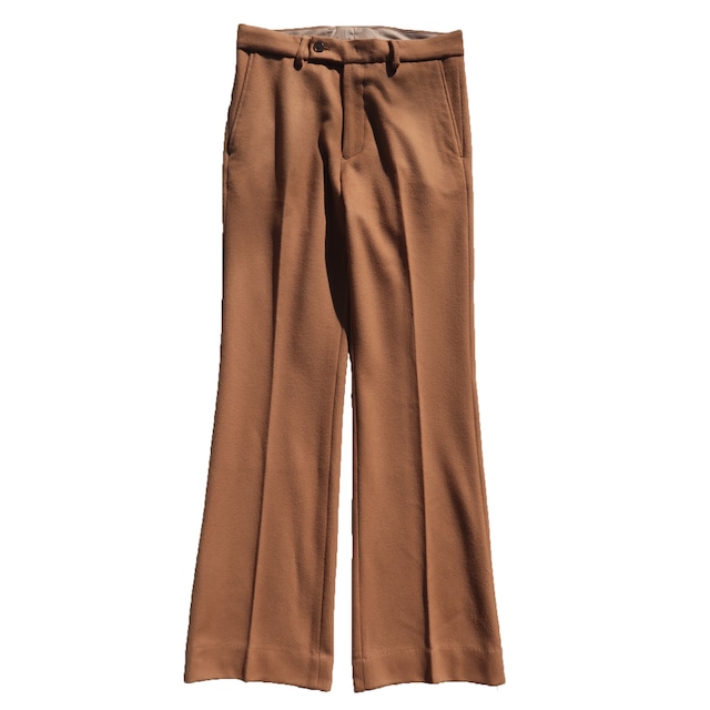 Allege. 23AW Wool Semi Flare Slacks (Camel)