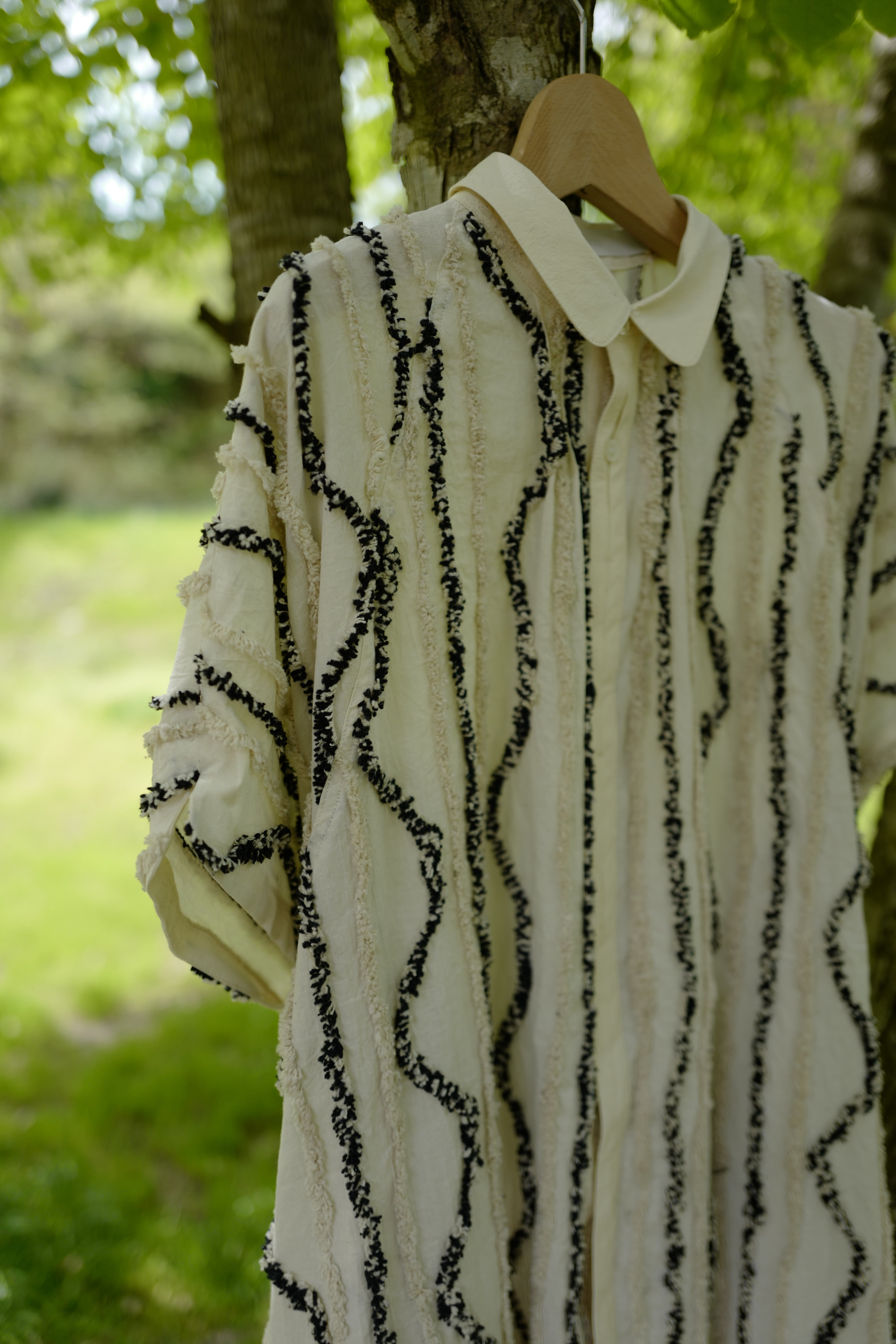 ASEEDONCLÖUD │Market shirts coat(Festival cloth Off white