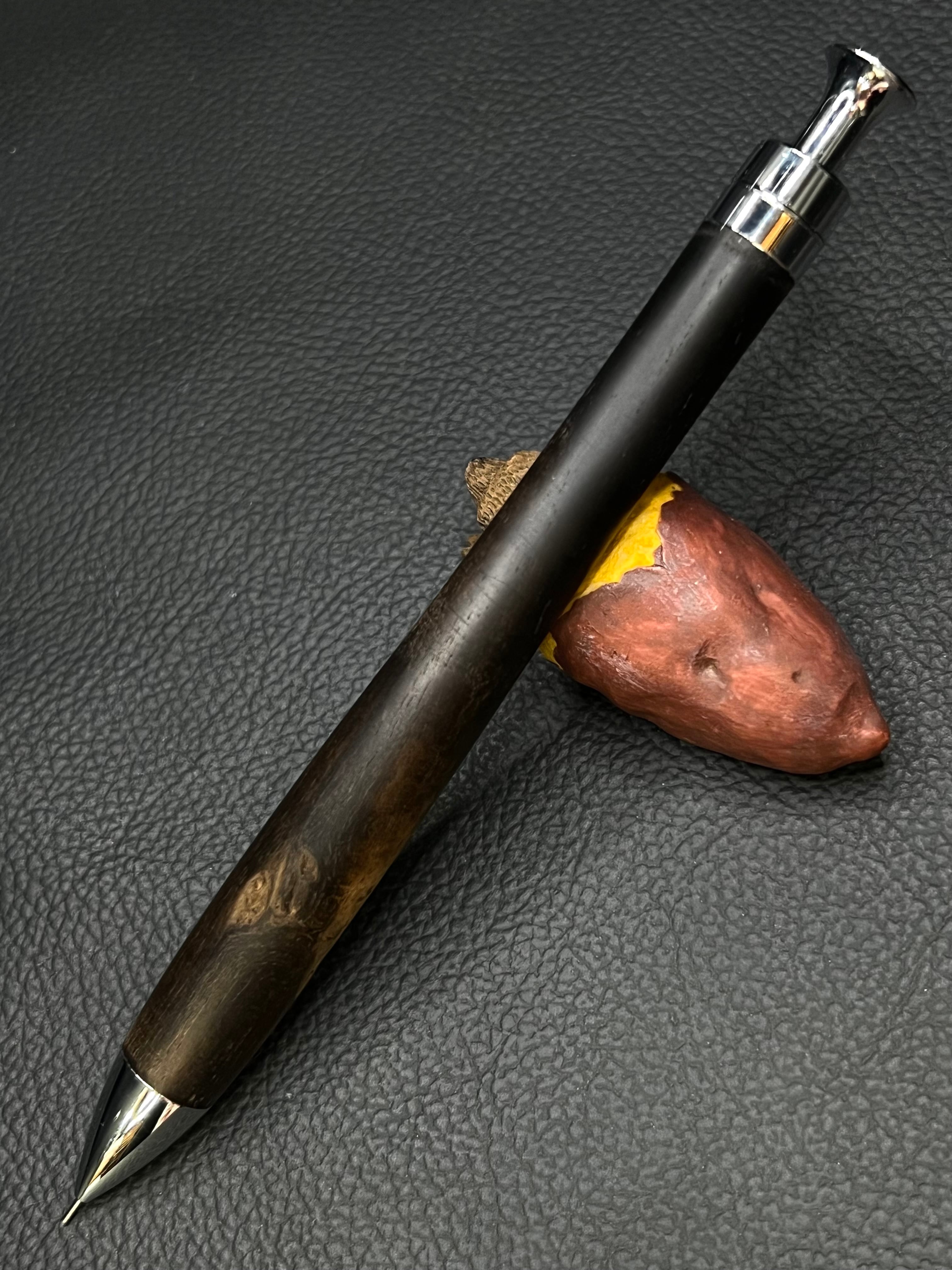 21 黒柿 ヒビ・欠けあり 0.3mm シャープペンシル 【アウトレット品／50