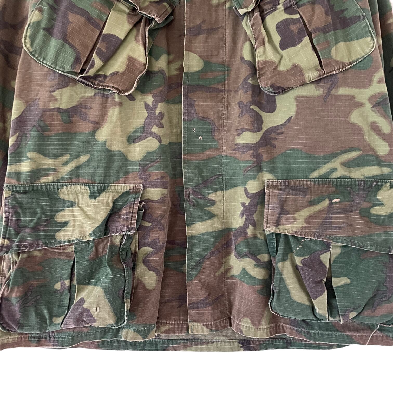 60's U.S.ARMY ERDL Green leaf Jungle fatigue jacket 5th【M-S ...