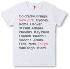 #436 Tシャツ CITY LOGO/BLKプリント