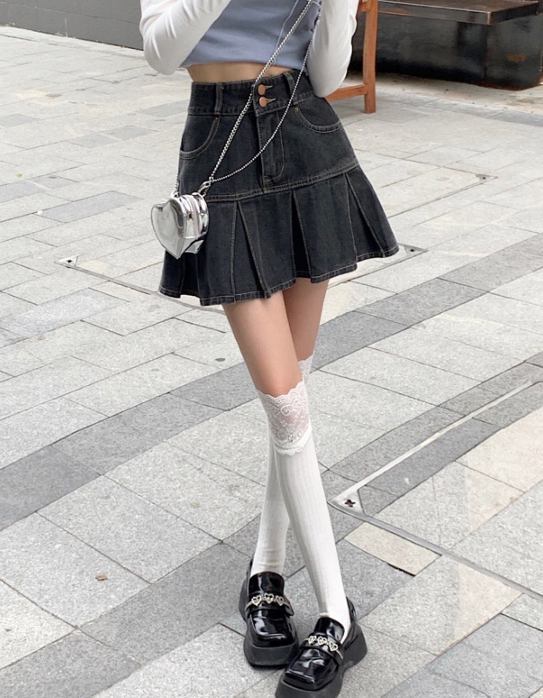 値下げ！LIMIfeu スカート/Sサイズ無地ブラック DOUBLE SATIN MULTI-FABRIC SKIRT(S Black): LIMI feu｜THE SHOP YOHJI