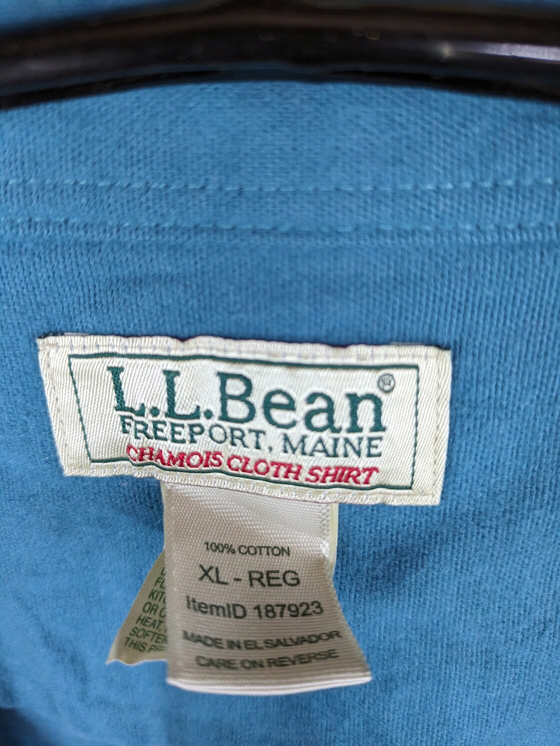 80s〜90s L.L.Bean シャミー・クロス・シャツ size:XL 長袖シャツ 