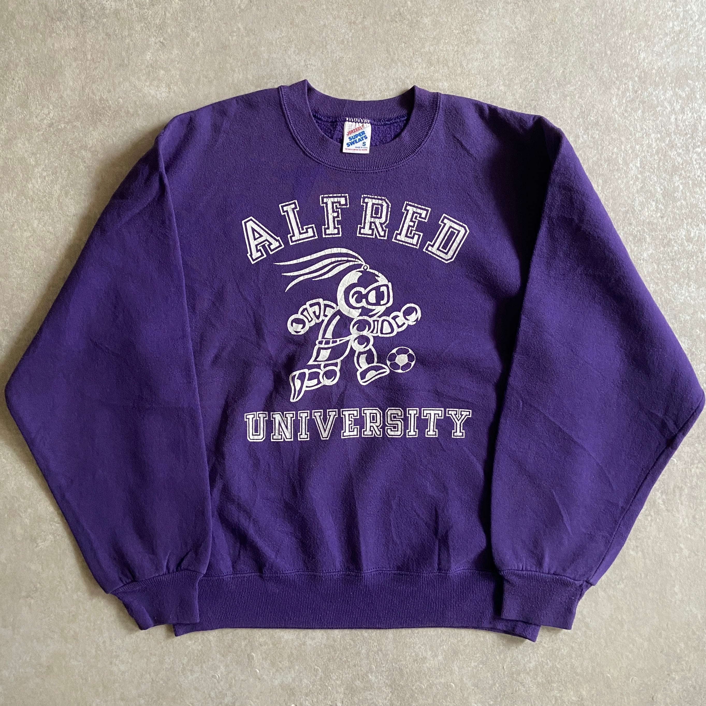 1990s JERZEER College Sweatshirts S Made in USA H829