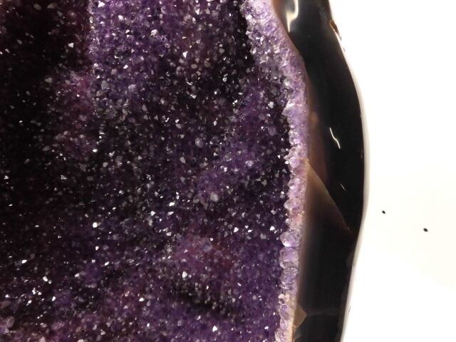 【送料無料】【高品質】【超美品】総高43cm ウルグアイ産　特大アメシスト