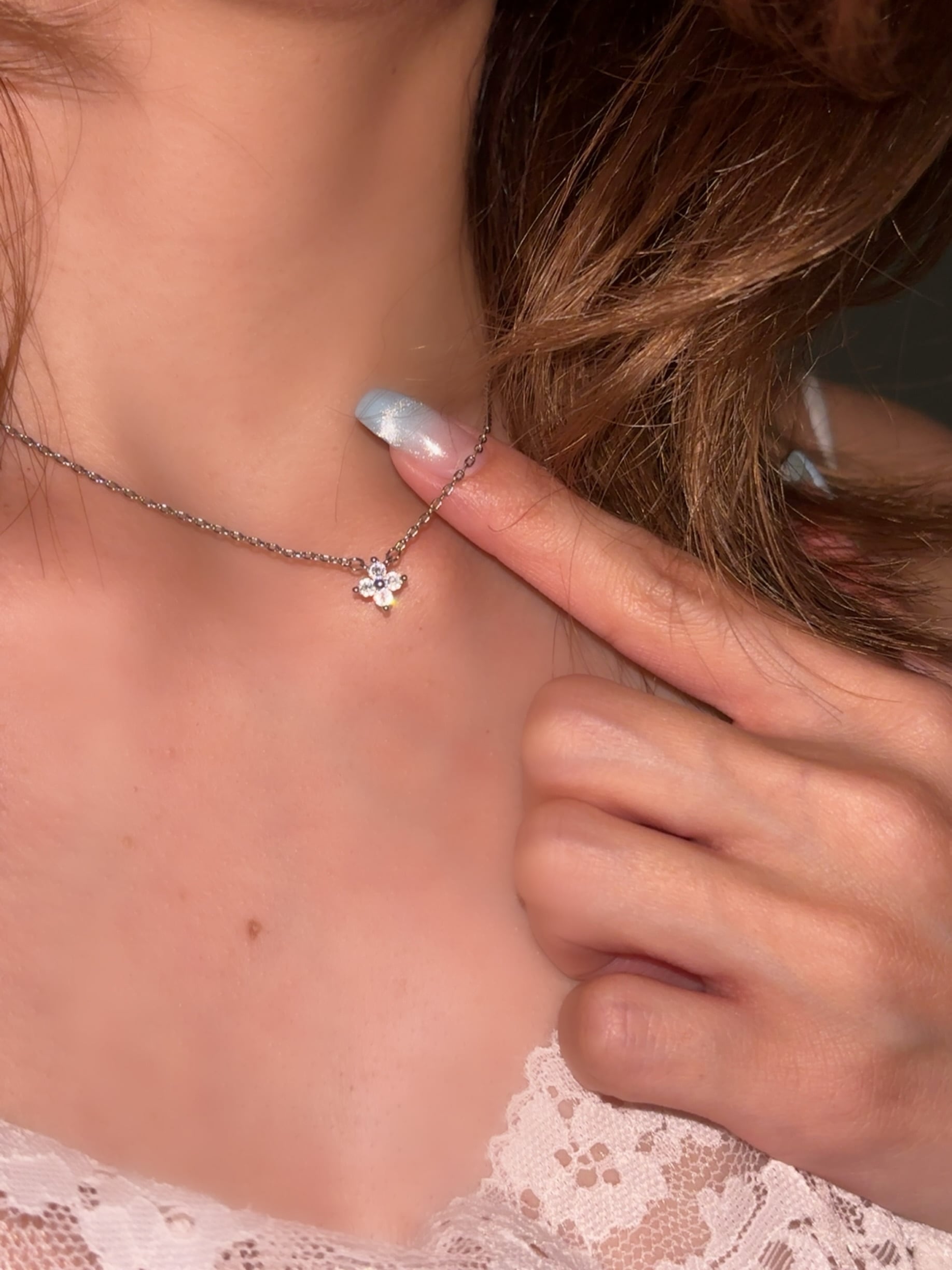 mini flower necklace | milcy（ミルシー） 大人フェミニン