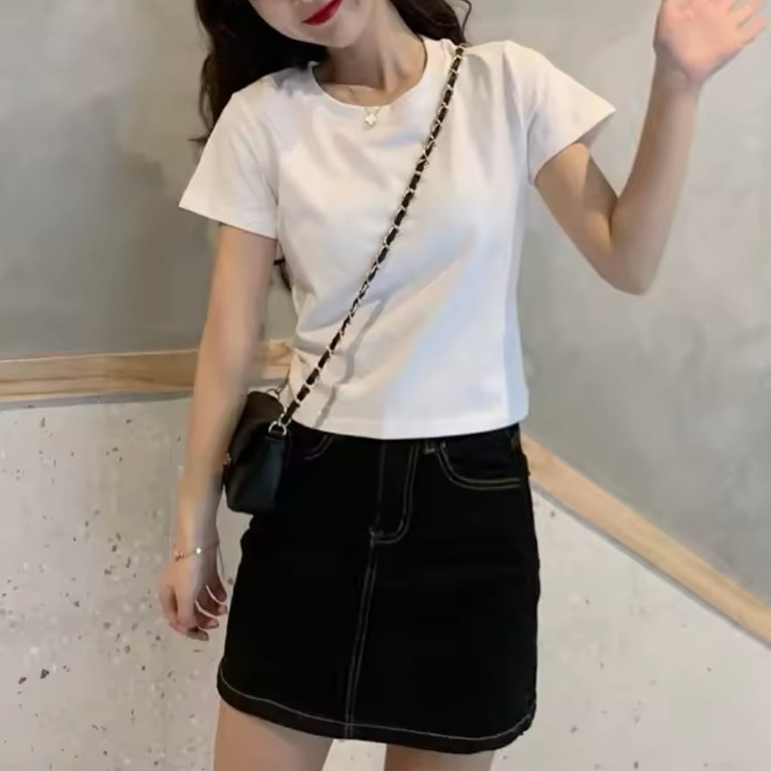 バックリボンミニTシャツ