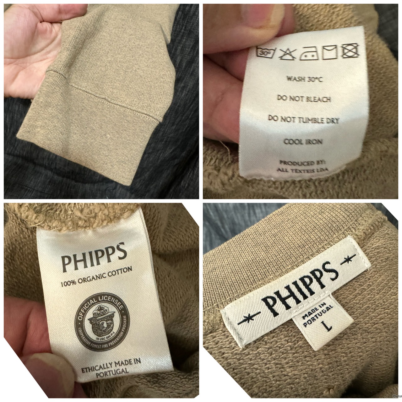 定価59400円 PHIPPS フィップス ベアー スウェット プルオーバー L 
