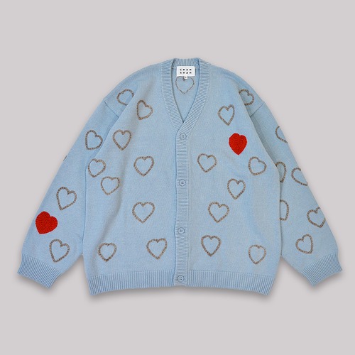 CC HAPPY HEARTFULL CARDIGAN　-SAXE BLUE-