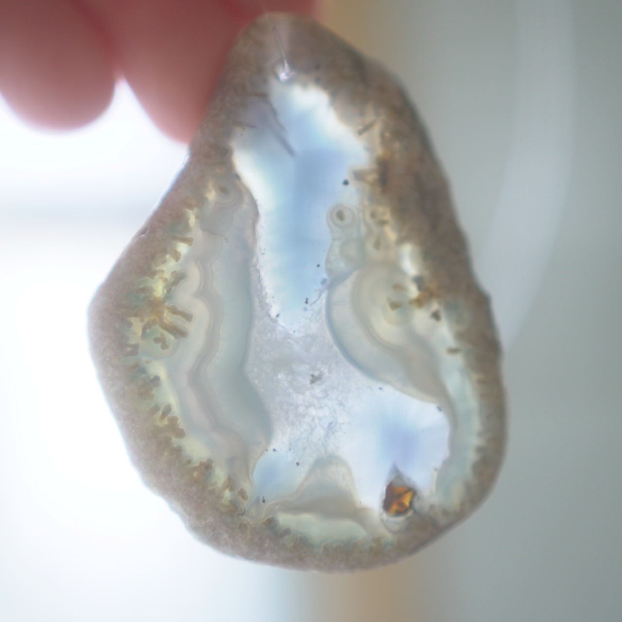 BYAKUYA - アゲートヒーリングチャイム / Agate Sun Catcher Wind Chime 1074