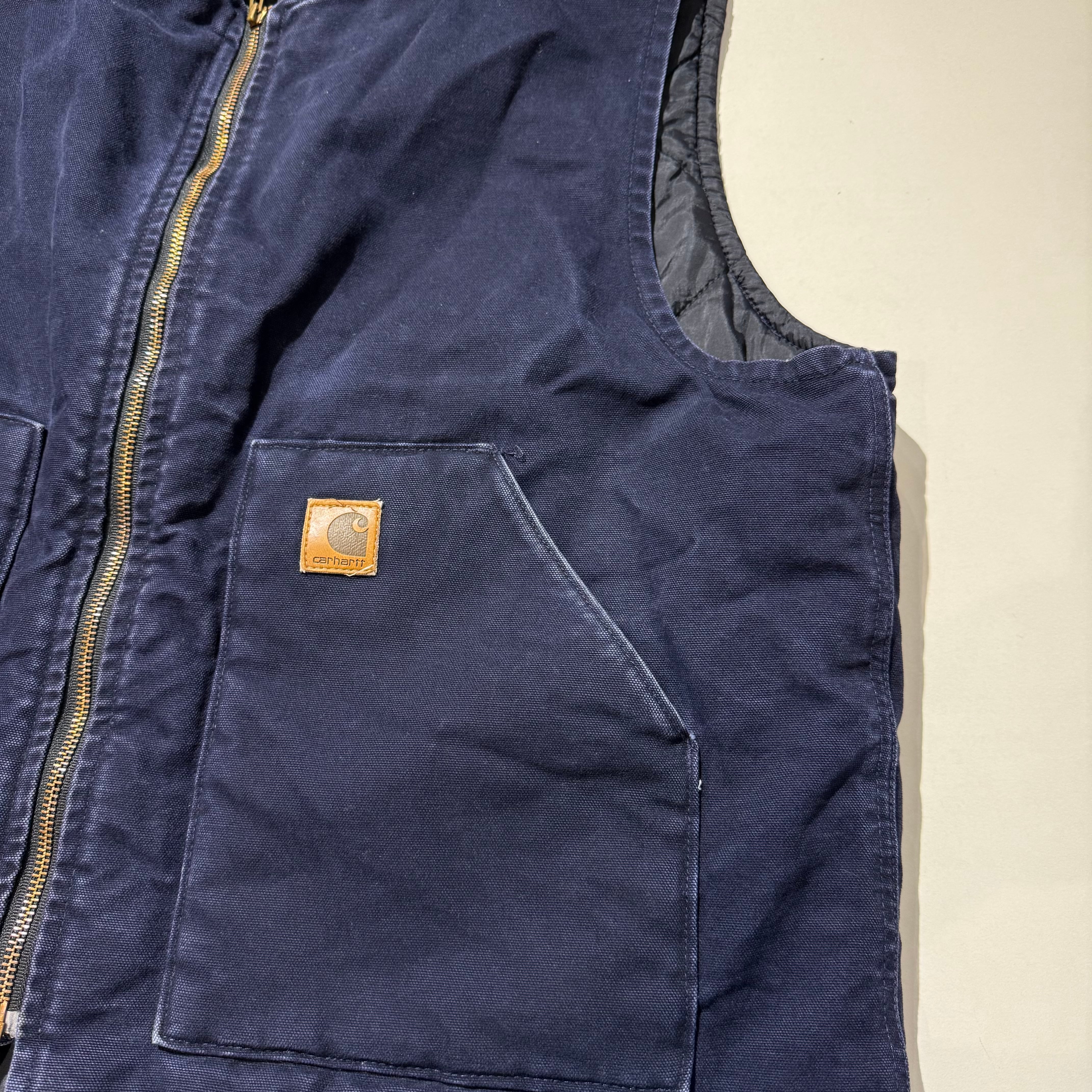 00s CARHARTT DUCK VEST NAVY | BerBerJin Yuhodo