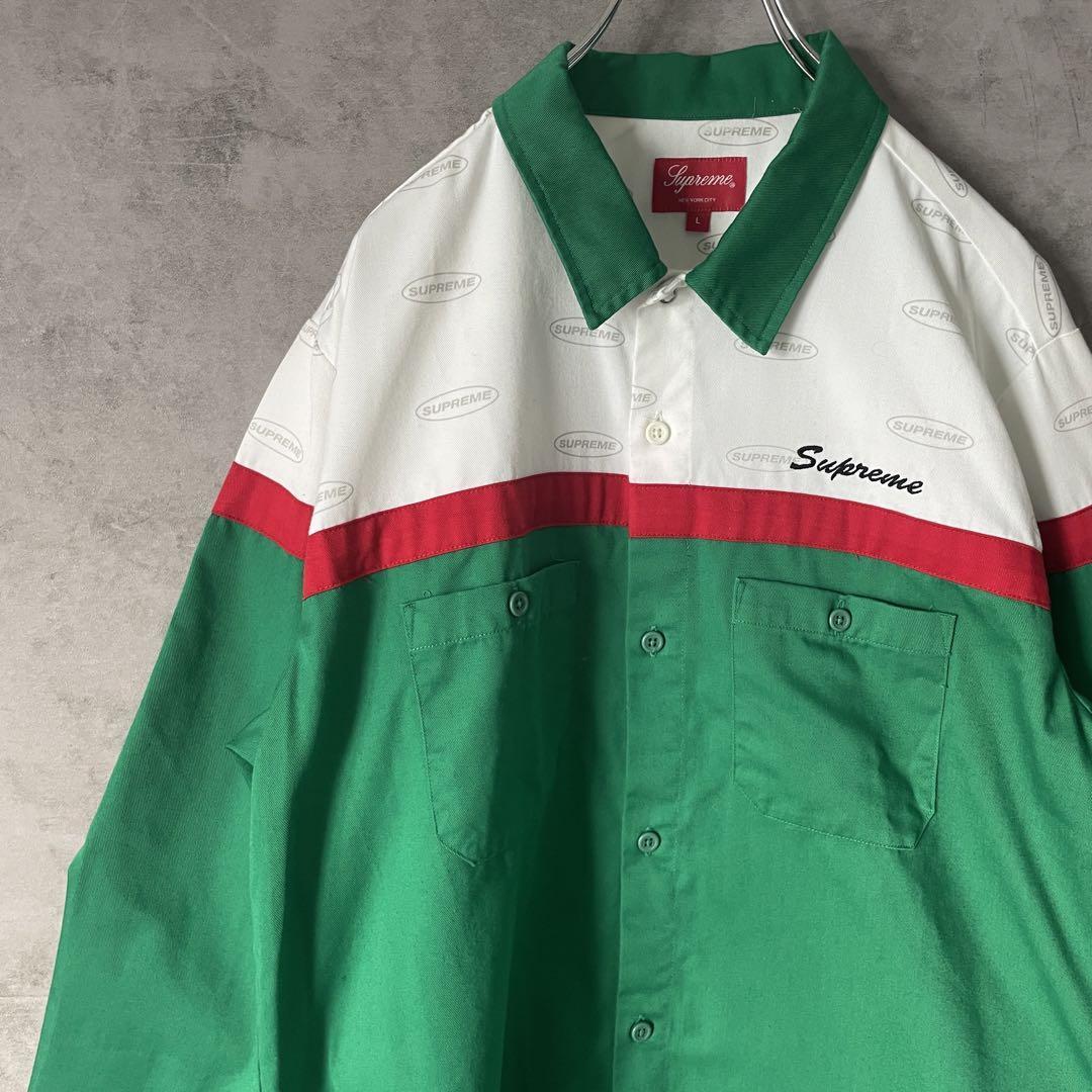 Supreme color blocked work shirt size L 配送B | 古着屋COBBLES(コーブレス） powered by  BASE