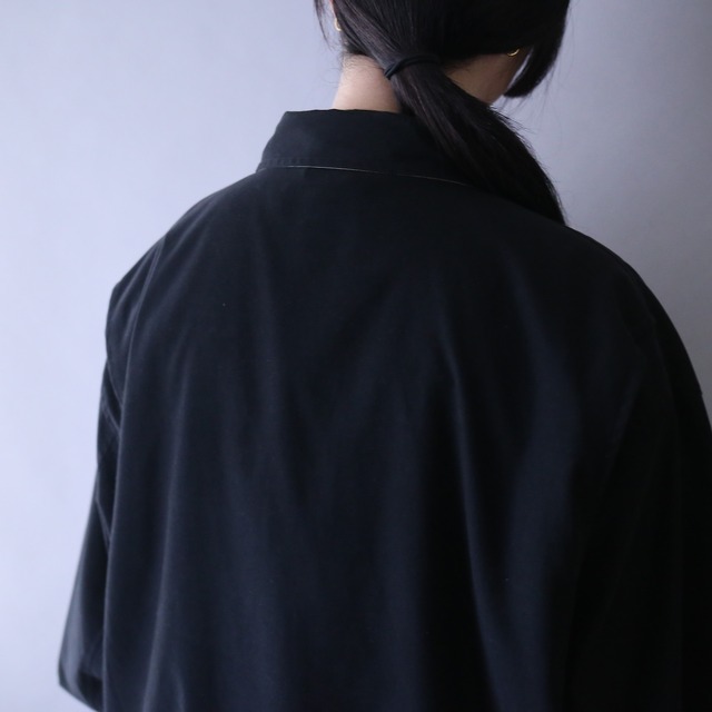 "Polo by Ralph Lauren" over silhouette drizzler jacket