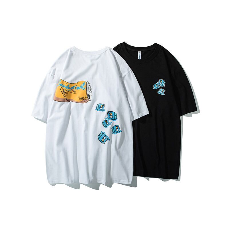 Yidaoヴィンテージサマーメンズ半袖TシャツルーズスチューデントハーフスリーブボトミングシャツヒップホップレタープリントTシャツトレンディな男性-アリババ 夏物 ビンテージ hip6-161129440002719