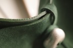 HORN-green suede-