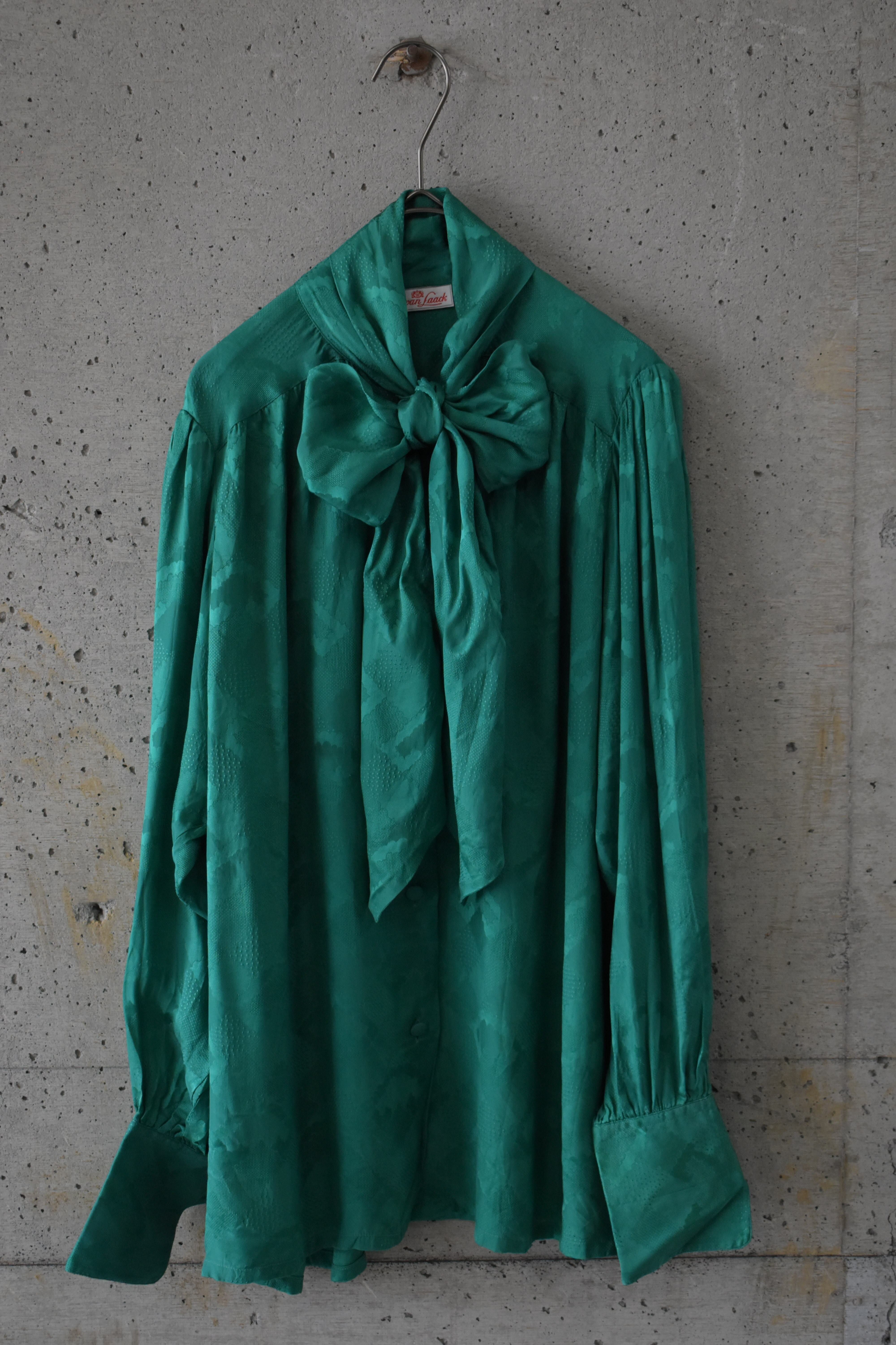 Voluminous Silk Jacquard Blouse
