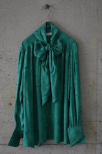 Voluminous Silk Jacquard Blouse