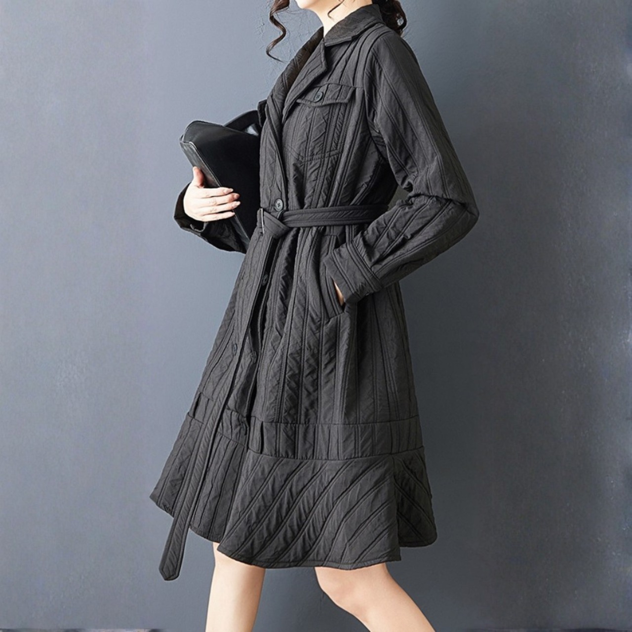 フレア切替 デザイン コート 60073