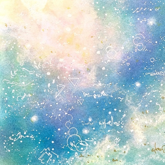 『十二星座－宇宙からの愛』あなたの生まれ星座でオーダーメイドパステルアート