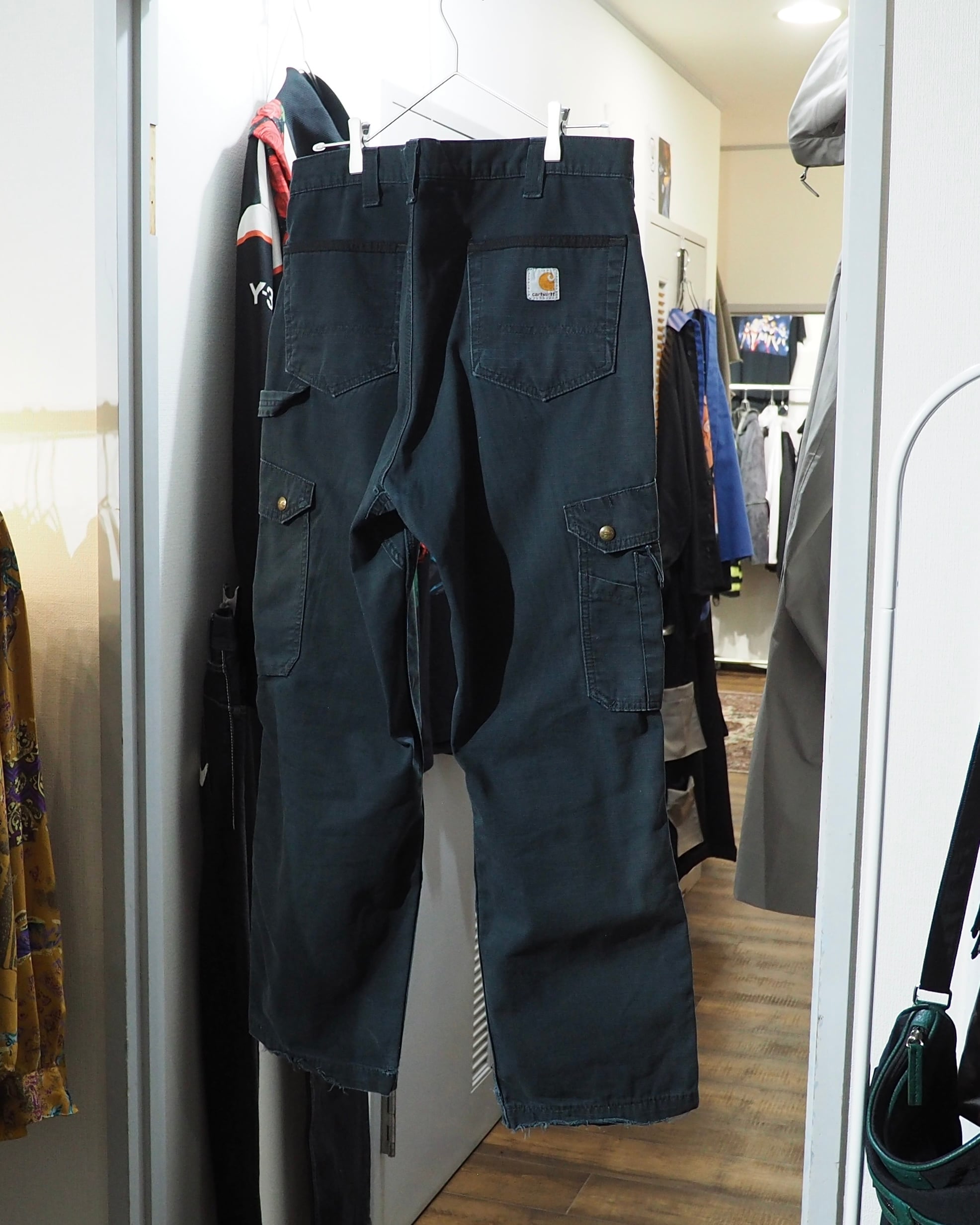 ” Carhartt - 襤褸 ” Beautiful Fade Aging × Damage vintage wide Painter pants