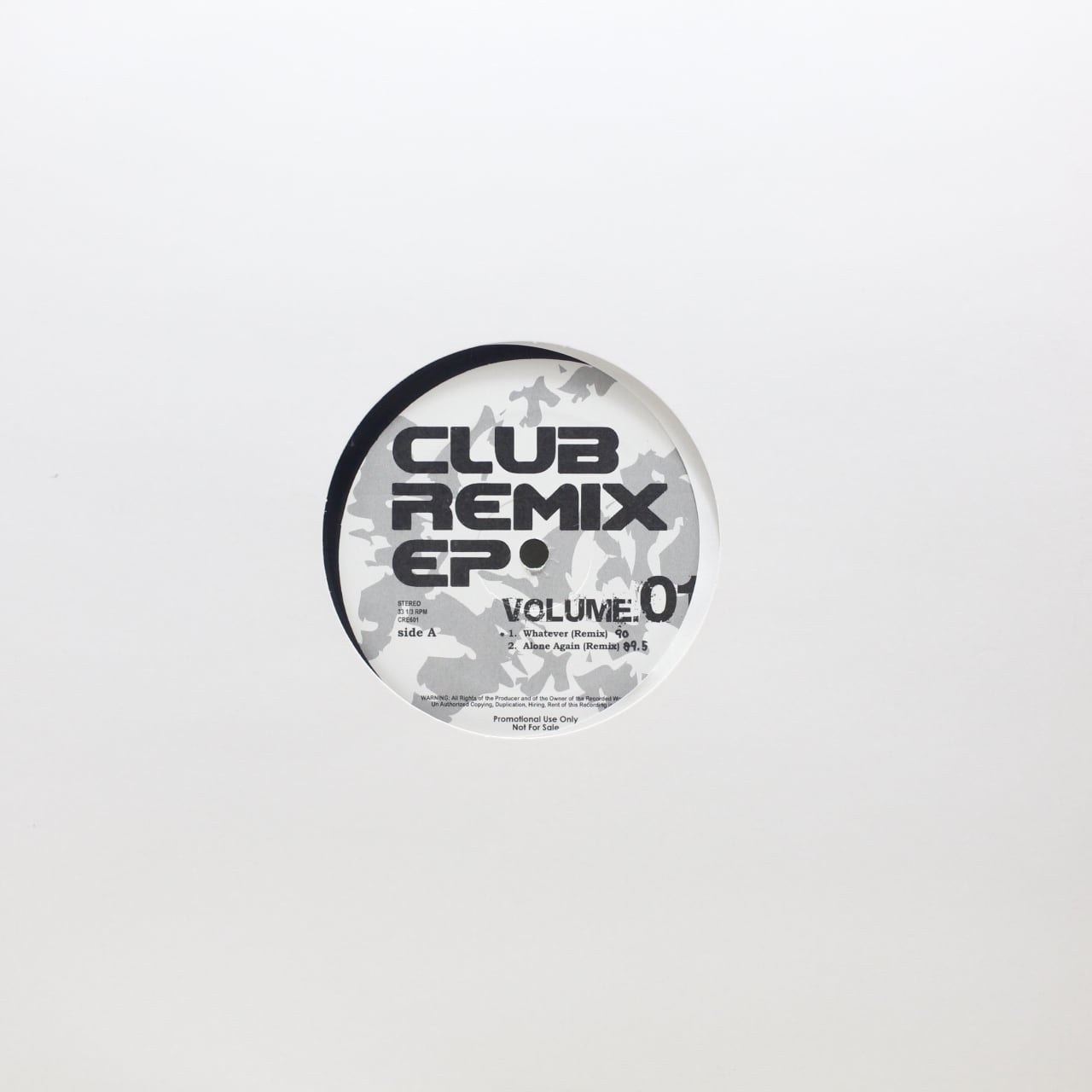 V.A. / CLUB REMIX EP VOLUME.01 [CRE601] - 画像3