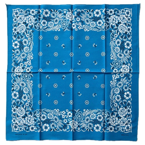 【Good】70s RN14193 花柄 ヴィンテージ バンダナ MADE IN USA