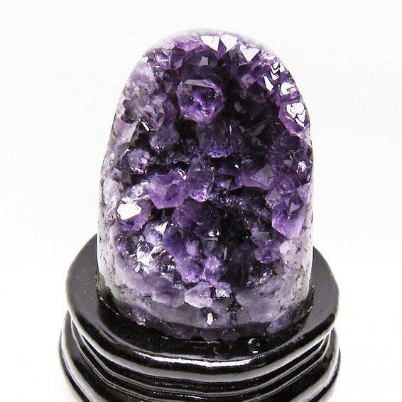 アメジスト クラスター ウルグアイ産 原石 amethyst 一点物 台座付属 182-8058