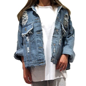 【NEW】 BIG  DAMAGE DENIM JKT