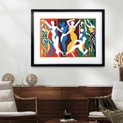 Dance Hall Ⅱ｜切り絵風カラフルアートポスター｜部屋を明るくするモダンデザイン｜｜国内生産・A3ポスター