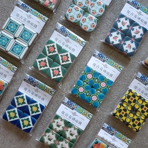 台湾マジョリカタイル マグネット（4個入り）