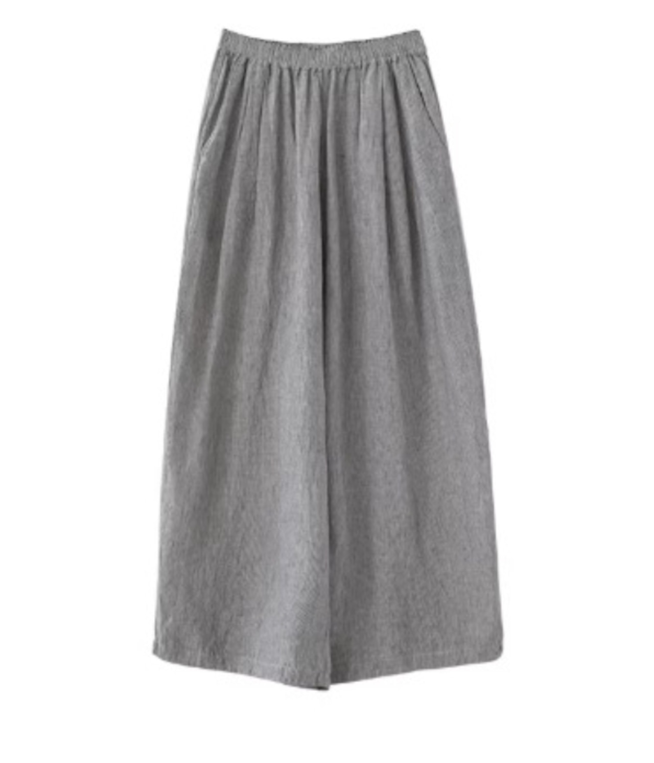 涼やかに纏う、リネンライクワイドパンツ
