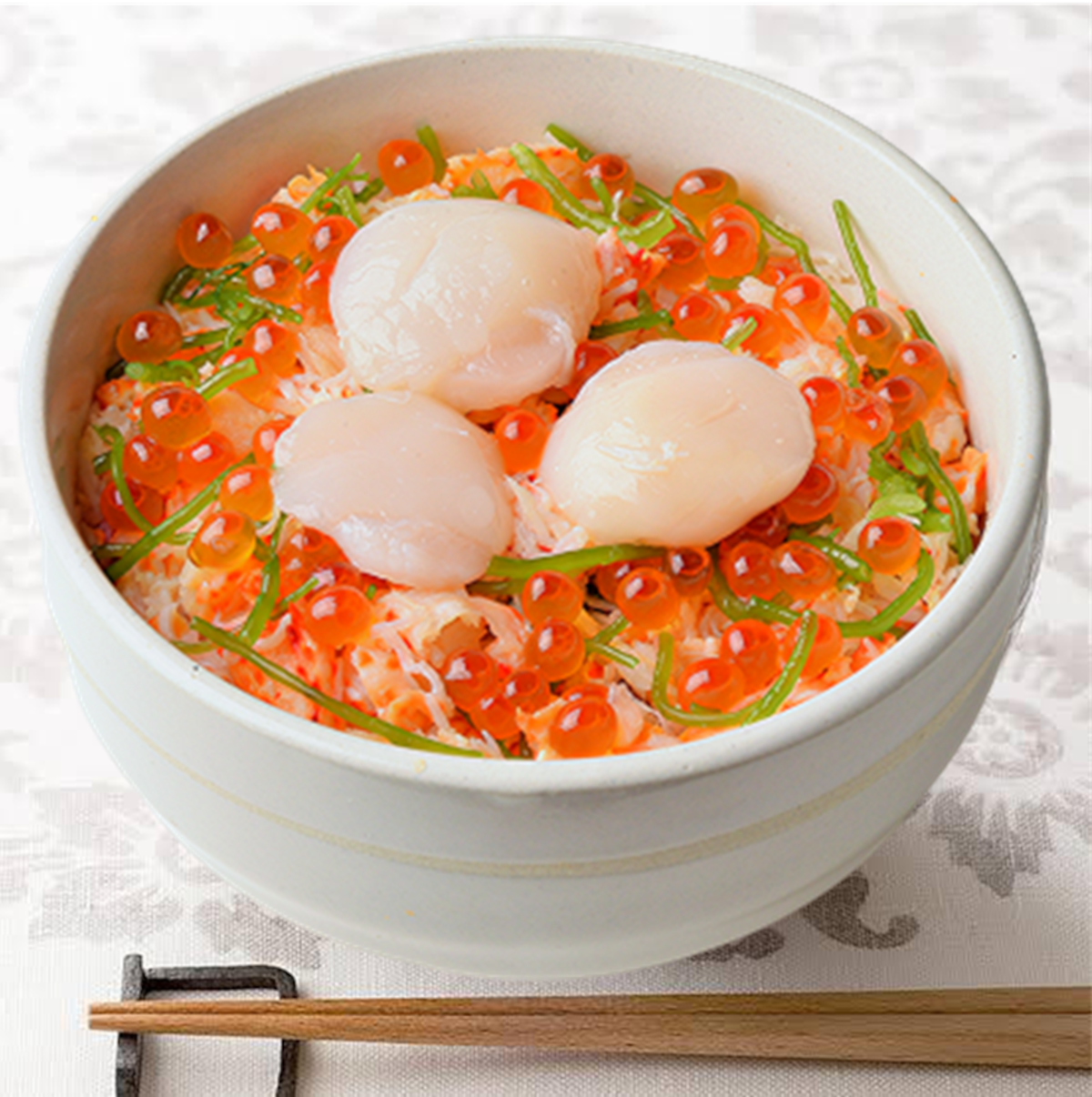 送料込み 4個セット おうちで海鮮丼（かに・いくら・ほたて） 1人前