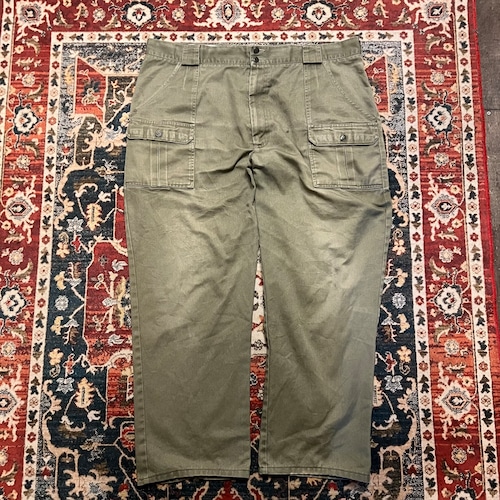 90s〜 カナダ製 Tilley Endurables ティリー・エンデュラブルズ W106cm カーゴパンツ ヴィンテージ ミリタリー カナダ軍 コットンポリ 00s