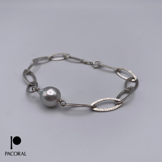 bracelet-oval silverblue