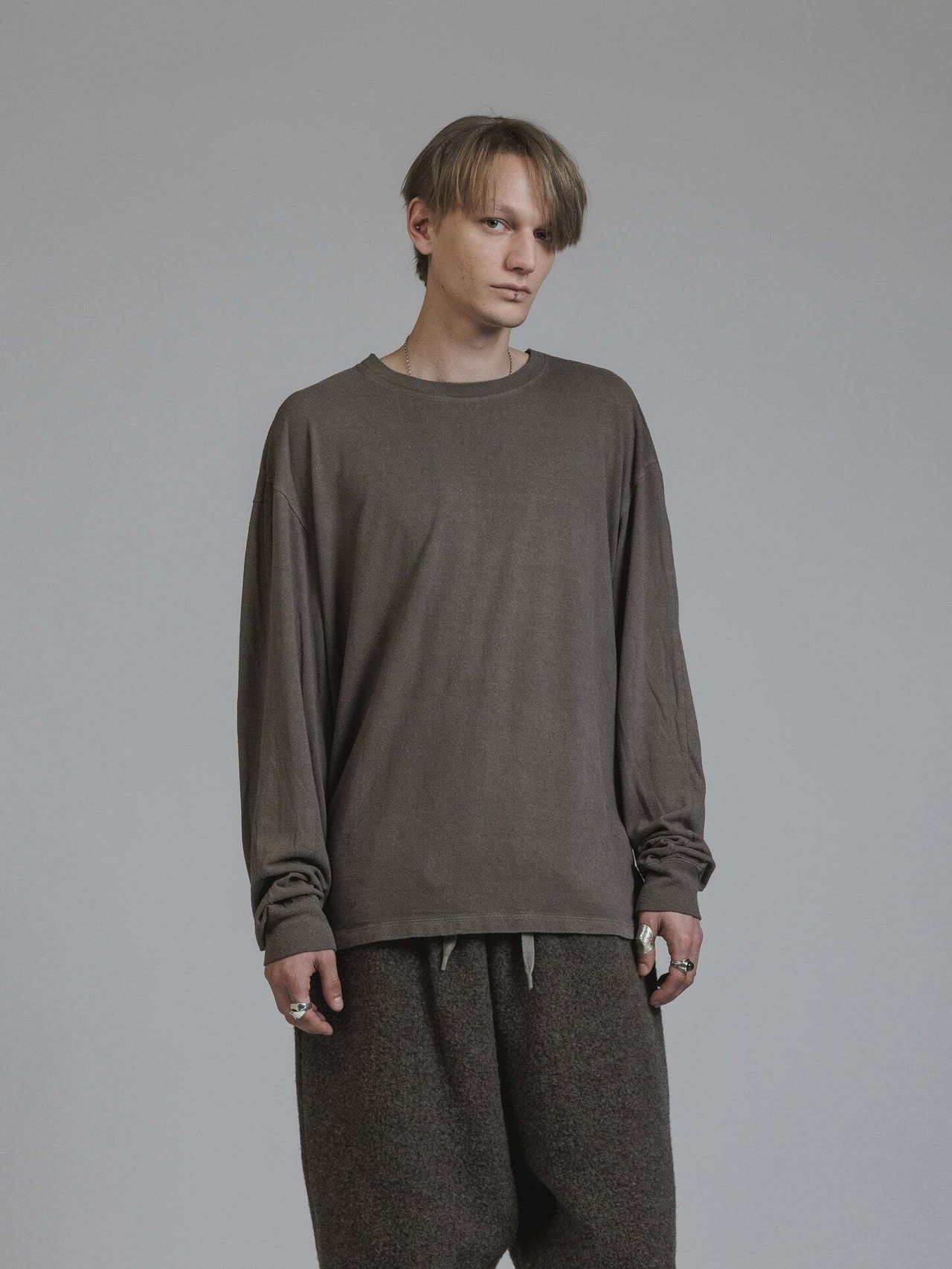 【26AW | MEN】 THE VIRIDI-ANNE ザヴィリディアン / SILK L/S T-SHIRT  / Tシャツ /  VI404601 - 9