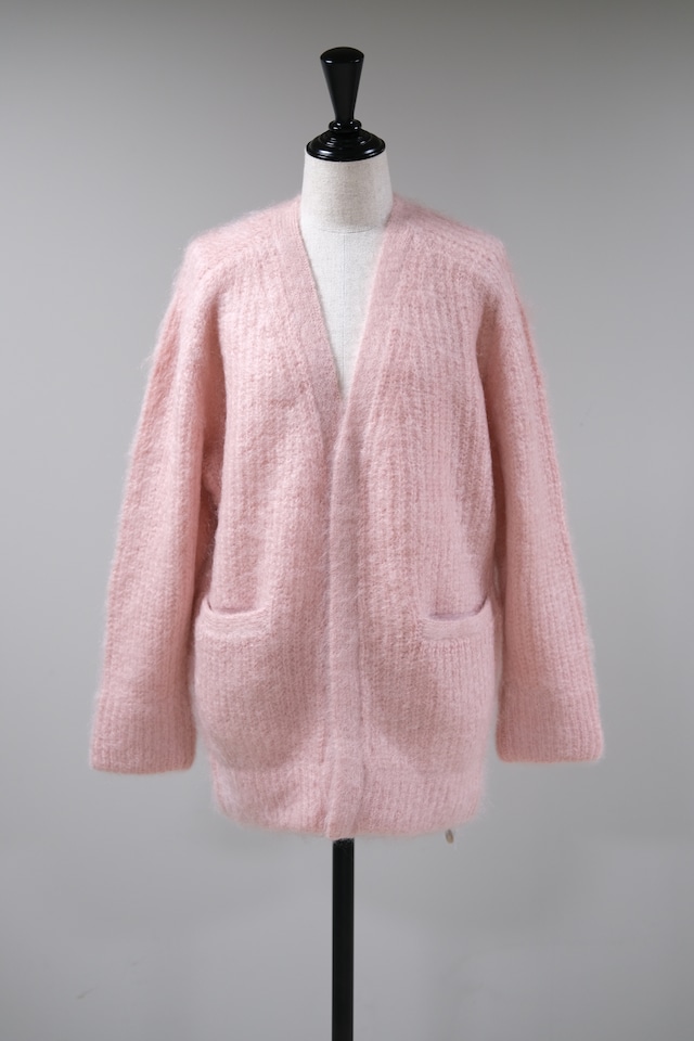 【JUN MIKAMI】mohair v/n cardigan - pink