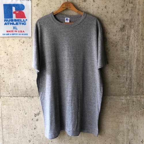 GG521 80s Tシャツ 無地 ラッセル ブランク グレー XL USA製
