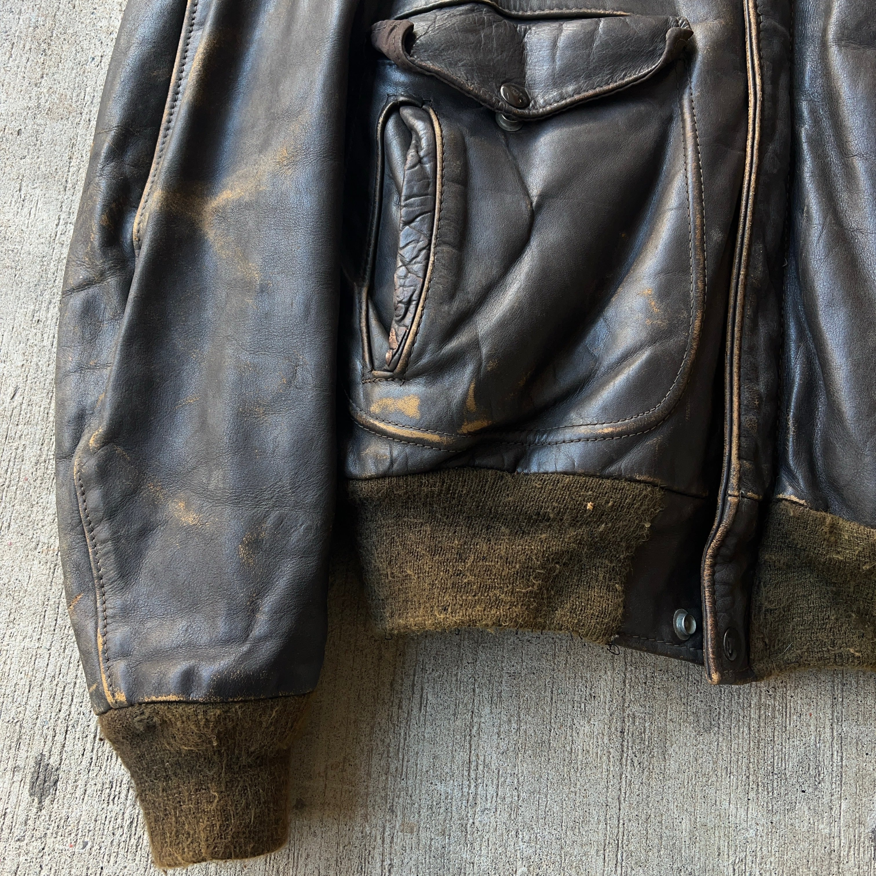 70's~80's Schott A-2 Type Leather Jacket 70年代 80年代 70's~80's Schott A-2 Type Leather Jacket 70年代 80年代