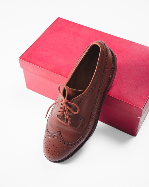 [90’s] “Tricker’s” Full Brogue Derby Shoes (Made in England)