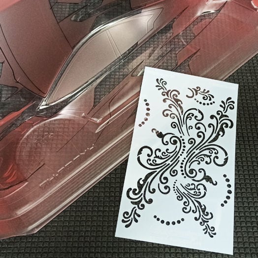 BDSTC-020 ポリカボディ塗装用ステンシル 【Floreal】 | ZEROTRIBE WEBSHOP
