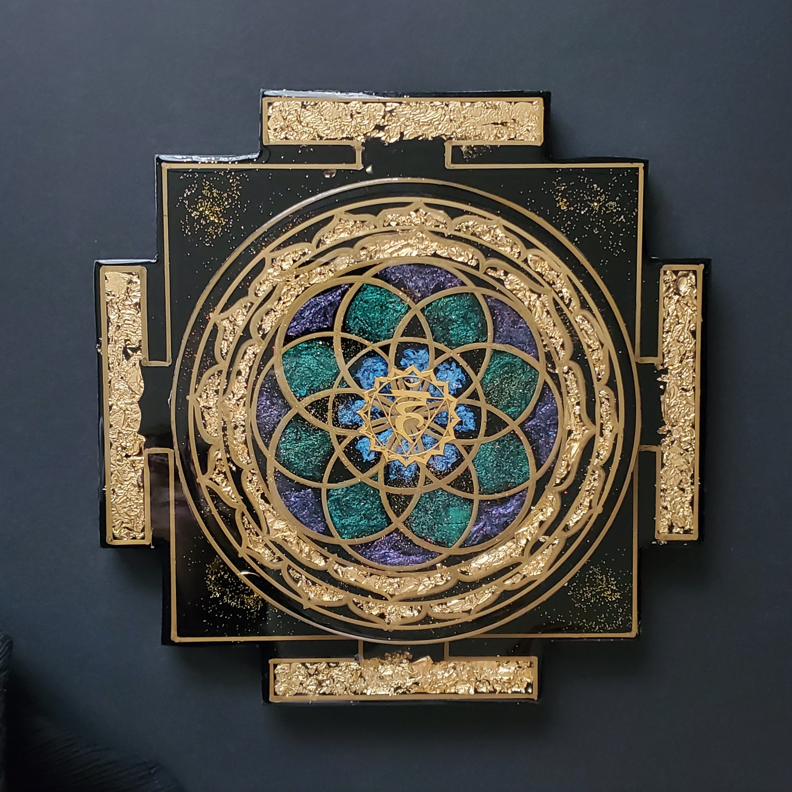 シュリヤントラ・オルゴンプレート3点セット【神聖幾何学パワー