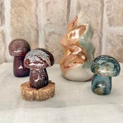 オーシャンジャスパー*マッシュルーム6*天然石インテリア*置き物