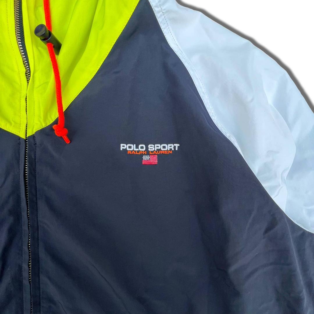 新品 POLO SPORT ナイロンジャケット L ヤンキースカラー ポロスポ ポロ ラルフローレン Ralph lauren ウィンドブレーカー  92 93 WING ウイング 90s ストリート SK8