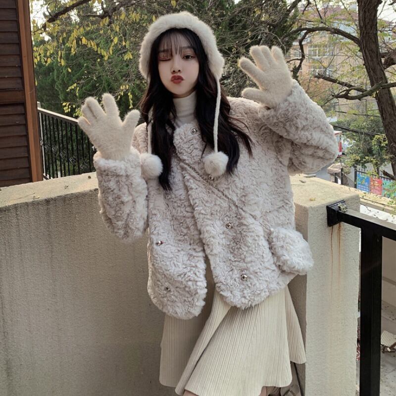 ダブルブレストジャケット ウィンターベルベットショートコート レディース コットン 冬物 萌量不足53407320835