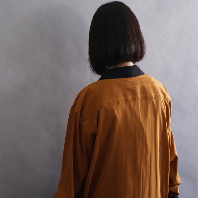 switching design l/s big shirt