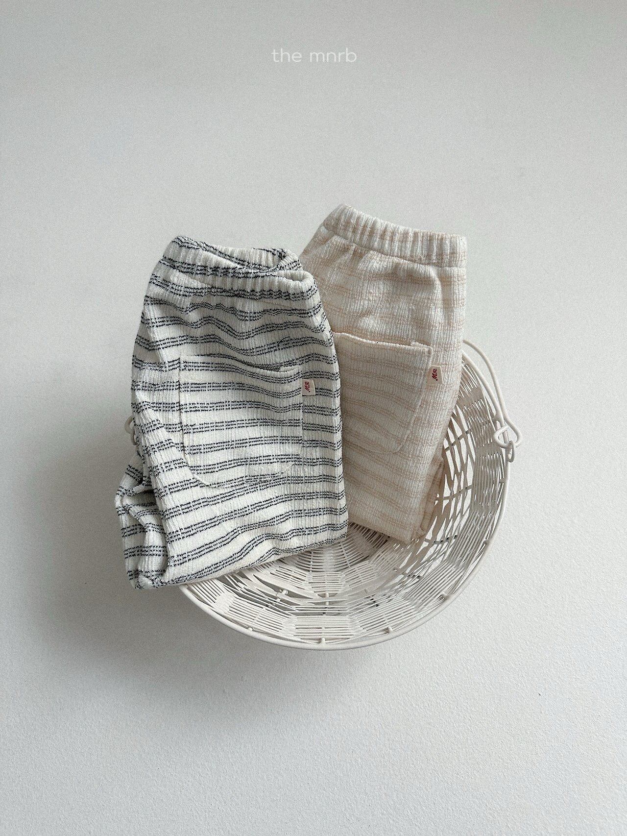 送料無料【予約】/ デイストライプジョガーパンツ / minirobe