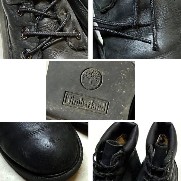 1点物◇Timberlandティンバーランド黒ワークブーツ古着24.5メンズ
