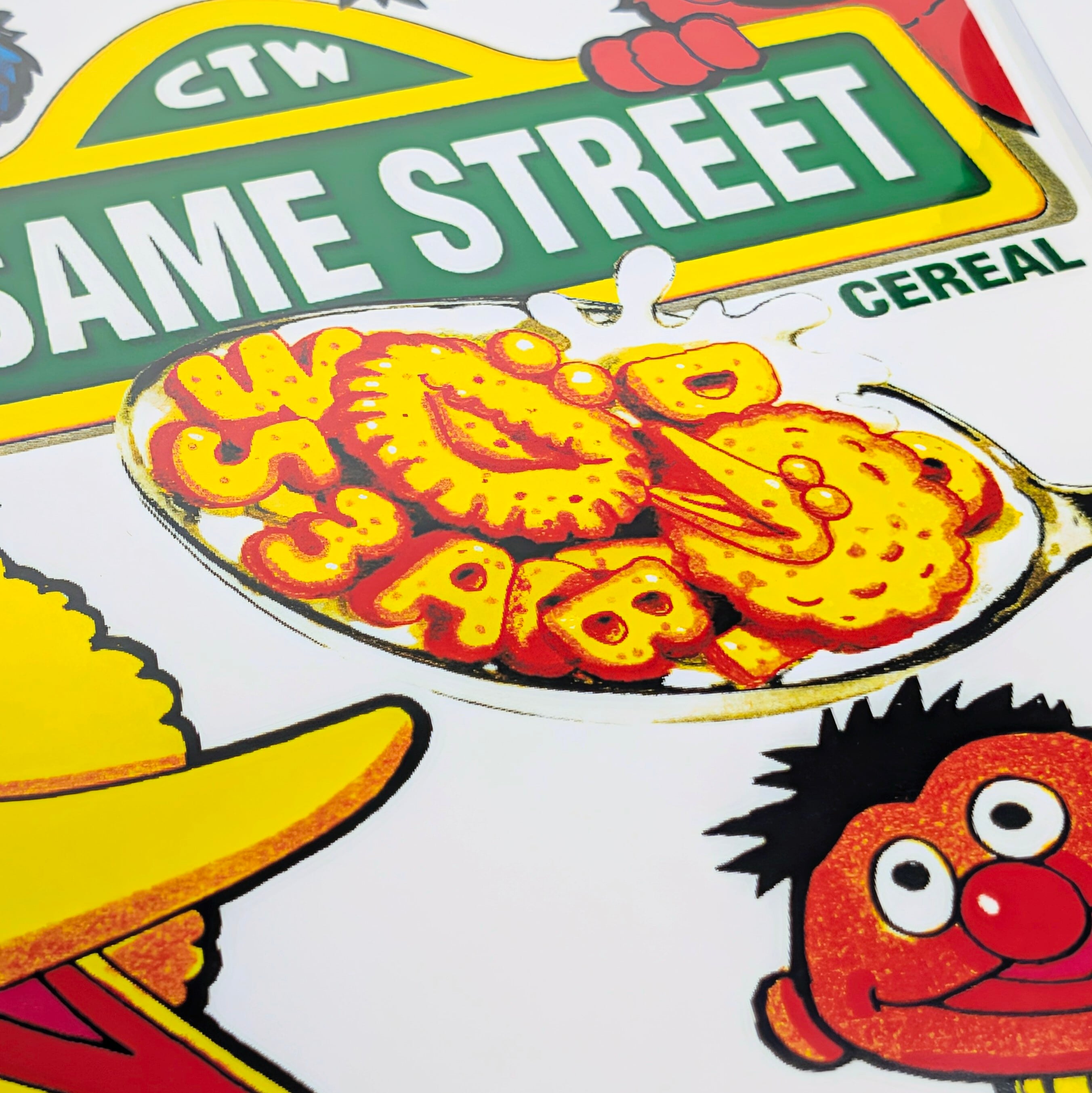 ♫ちょうどいいB4ポスター♫【 Sesame Street ( セサミストリート ) 】Kellogg's ケロッグ〚アメリカン雑貨 アメトイ〛