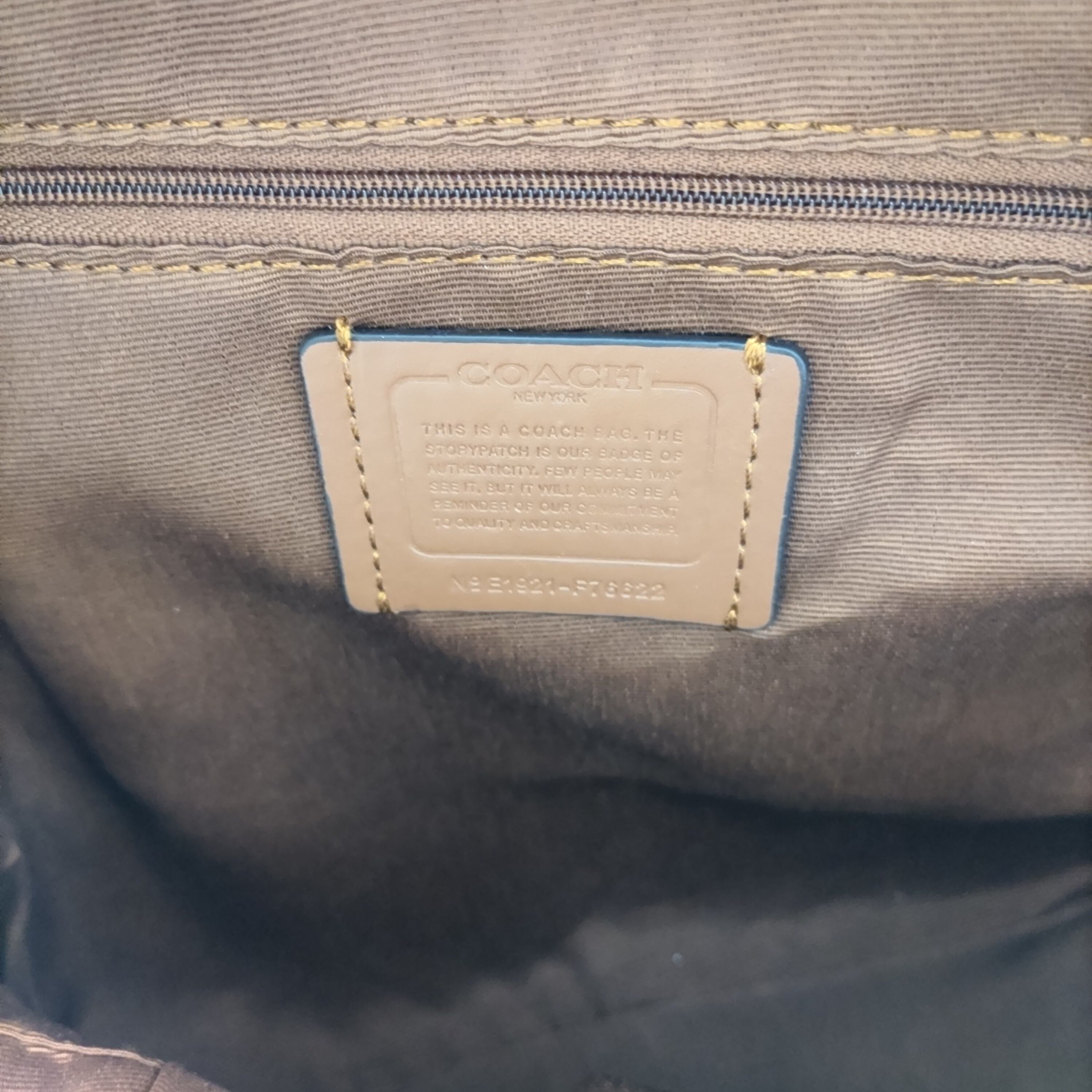 COACH コーチ リュック ライトカーキ F76622 リュックサック | ebisuya 